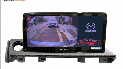 Màn hình DVD Android xe Mazda 6 2018 - nay | Màn Bravigo nguyên khối